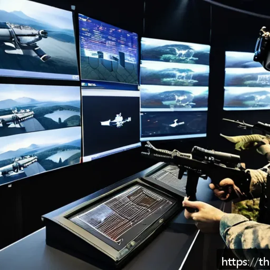 육군 한미연합훈련 개요 - A detailed military training scene showing South Korean and American soldiers conducting a joint exe...